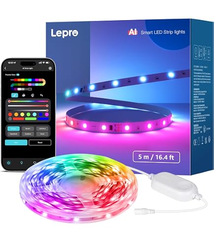 Ruban LED RGB 5050 60 LEDs/m IP65 Étanche - 220-240V - Avec Télécommande 24 Touches - 1 Mètre - 6