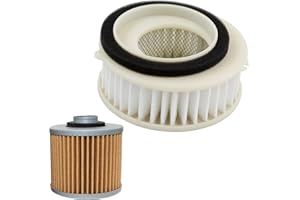 Road Passion Filtro de aire MotorFiltro de aire, con kit de filtro de aceite Sustituye a Yamaha XVS 650 A Drag Star Classic 1998-2006 XVS 650 Drag Star 4VR 1997 2000