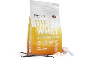 PhD Nutrition Diet Whey Lean Protein Powder | Vanilla Crème Whey Protein Powder 1 kg Bag