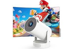 LILLO Mini Projector 1080P with 4K Support, 300 ANSI Lumens, Smart Portable Video Projector for Bedroom with WiFi 6 and Bluetooth 5.0, Auto Keystone, 180° Rotatable Design for Home Theater