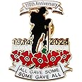 2024 Poppy Badges and Pins Brooch Remembrance Day Never Forget Badge Veterans Memorial Armistice Day
