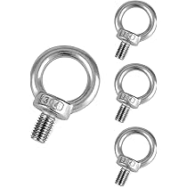 Bulloni Occhiello M8 Acciaio Inox 304 - 5 Pezzi Per Sollevamento E Sospensione