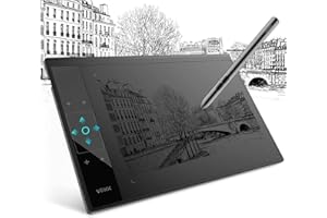 Graphic Tablet 10 x 6 Inch with 1 Touchpad and 4 Touch Buttons, VEIKK A30 Pen Tablet with 8192 Pressure Levels, Battery-Free Pen, Compatible with Windows/Mac OS/Android/Linux