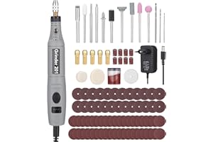 SOBEAU Mini Amoladora, Kit de Herramienta Rotativa con 95 accesorios, 3 velocidades Amoladora Eléctrica Multiherramienta, para Pulir, Grabar, Cortar, Taladrar