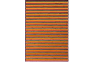 LOLAhome Alfombra de bambú, Antideslizante, Antimanchas, Resistente a la Humedad, para Salón, Dormitorio, Cocina, Baño, Pasillo, Garaje- “Multicolor” de “200x140 cm