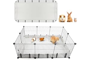 Mfsdai 41.73" x 27.95" Waterproof Guinea Pig Liner Base for C & C Grids Habitat,Washable Tarp Bottom Guinea Pig Bedding for Rabbits Hamsters Hedgehogs Ferrets Small Pets(No Cage)