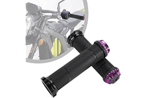 RUNFARR 1 Pair Motorcycle Handlebar Grips,Motorcycle Handle Bar Hand Grips for Electric Bike Sur Ron S/X Segway X160/X260 Talaria Sting X3/MX3/MX4 Purple