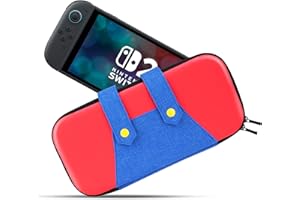 MOBUMEIA Custodia Compatibile con Nintendo Switch 2 (2025), Borsa da Trasporto per Console con 10 Cartucce di Gioco, Switch 2 Case Cover da Viaggio Portatile per il Trasporto e lo Stoccaggio, Rosso Blu