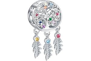 Yinsen Breloque Femme en Argent Sterling 925, Attrape-Rêves Original Collection Charms Perle, Compatible avec les Bracelets et Collier Pandora et Européens