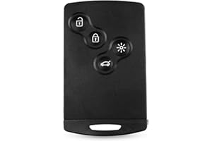 ENERGY 01 ENERGY01 4 Boutons Coque Carte a Puce Compatible Renault Captur - Clio 4 - Koleos - Laguna 3 - Megane 3 - Scenic 3 - kit Protection de Rechange pour telecommande ( cles) - clé à Faire Graver