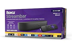 Roku Streambar | HD/4K/HDR Streaming Media Player and Soundbar, Black