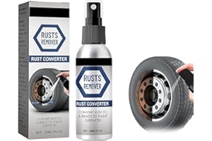 Rakiuty Convertitore Ruggine,Spray per Rimuovere la Ruggine,Eliminare Ruggine da Metallo,Antiruggine per Ferro,Rust Instant Remover Spray,Spray Antiruggine,Togli Ruggine per Metalli/Auto,30ml