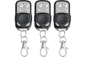 SMCEHEYA 3 pcs Universal Garage Door Opener Remote 433mhz Electric Gate Fob Universal Cloning Wireless Alarm Remote Control Key Fob for Car Garage Door Gate Universal Garage Door Opener Remote Cloning