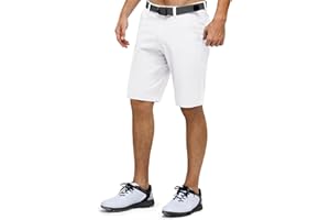 33,000ft Men's Golf Shorts Stretch Short Golf Trousers Lightweight Quick-Drying 11 Inch Bermuda Shorts Shorts with 3 Tee Holders Casual Shorts Work Shorts with 5 Pockets for Golf Work