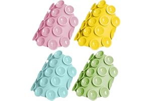 ORZERO NEWZEROL Ventosa per Telefono per Tutti i Modelli di Telefono, Attacca Telefono Ventosa Supporto per Cellulare Vivavoce Antiscivolo per Selfie e Video Ventose per Cellulare - Blu/Verde/Giallo/Rosa