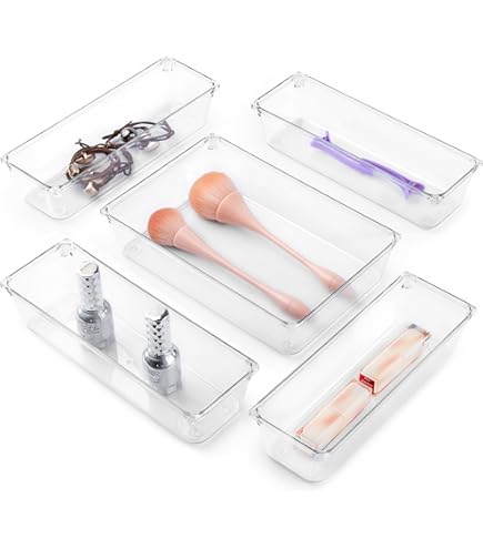 Portaposate In Legno Con 4 Compartimenti - Organizzatore Utensili Cucina Con Memoria Di Forma - Contenitore Per Posate Elegante - Foto 7