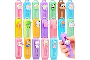 KOSTACHI 20 Pezzi Gomme da Cancellare Bambini, Regalini Fine Festa Compleanno Bambini, Gomma da Cancellare Retrattile per Gadget Compleanno Bambini & Bambina