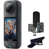 Insta360 X5 - Su ge&ccedil;irmez 8K 360&deg; Aksiyon Kamerası, Lider D&uuml;ş&uuml;k Işık, G&ouml;r&uuml;nmez Selfie &Ccedil;ubuğu Efekti, Sağlam ve Değiştirilebil