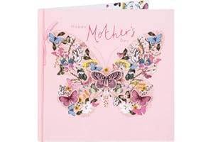 Clintons: Floral Butterfly (butterfly collage) Mother's Day Card, Mothers Day Card Mum 159x159mm, multi-color