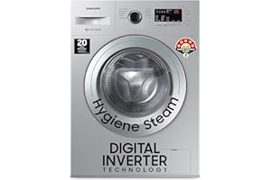 Samsung 7 kg, 5 star, Hygiene Steam with Inbuilt Heater, Digital Inverter, Fully-Automatic Front Load Washing Machine (WW70R2