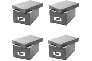 4x Goldbuch Fotobox Bella Vista bis 2800 Fotos 10x15 Foto Aufbewahrungsbox (anthrazit)