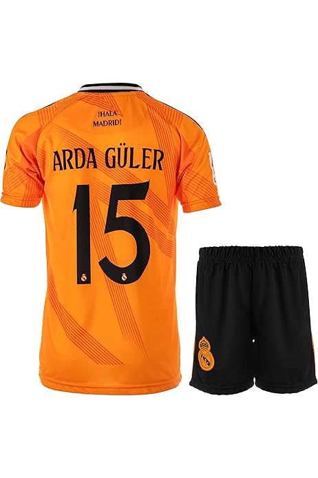 Maillot De Football Arda Guler Real Madrid #15 édition Limitée - Pour Enfant 4-13 Ans - Rouge - Manches Courtes - 100% Polyester