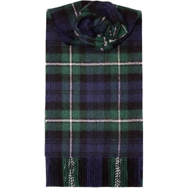 Sutherland Old Ancient Clan 100% Wool Scottish Tartan Tie - Traditional Wool Tie - View #8