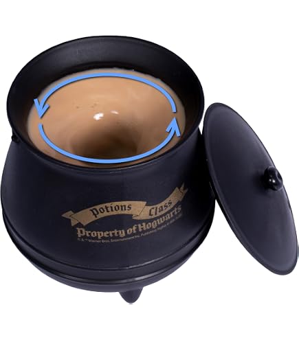 Harry Potter Mini-Tasse „The Leaky Cauldron“ – Kessel-Form, 325 Ml, Goldener Druck, Nicht Spülmaschinenfest