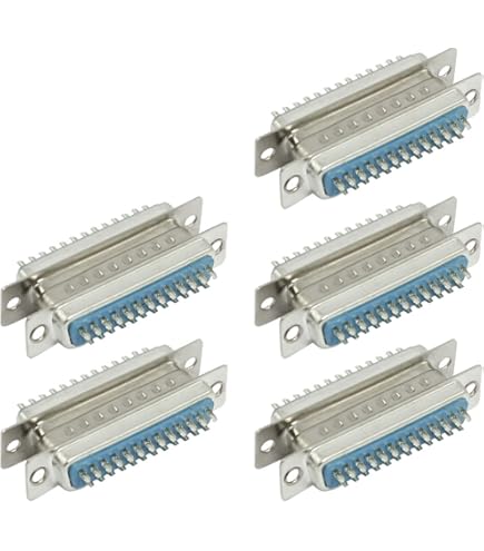 10x DB25 D-SUB 25 Pin RS232 Serial Plastic Hood Connector Cover – Solder Type Shell