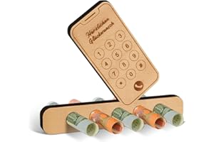 Giftota Lustige Handy-Geldgeschenke, Geburtstag Geschenke aus Holz, Geldgeschenk für Freunde, Familie, Liebhaber