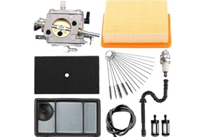 ZAMDOE Gaźnik do piły do betonu Stihl TS400 TS 400 zastępuje HS-274E 4223 120 0600 42231200600, z filtrem powietrza i świecą zapłonową