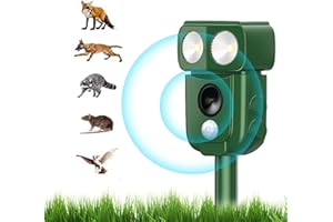 AILEDA Ultraschall Katzenabschreckung,Ultraschall Solar Tierabschreckung, Repeller mit Bewegungssensor,Marderabschreckung,Ultraschall Katzenabschreckung für den Garten,Vogelabschreckung,Hundeabschreckung
