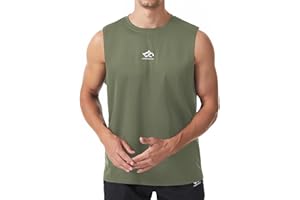 LORSPORTCH Canotta Senza Maniche da Uomo, Canottiera Sportiva, Bodybuilding, Allenamento, Palestra, Elementi Essenziali, Fitness, Corsa, t-Shirt