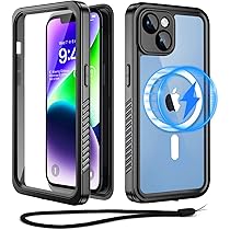 Beeasy Cover iPhone XR Impermeabile Antiurto Nero, IP68 Waterproof