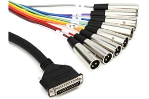 Hosa DTM-807, Balanced Snake, DB25 to XLR3M, 7 m