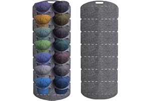 LZYDKH Cap Halterung Wand, Baseball Kappen Halterung Huthalter Doppelte Reihe Hut Organizer Faltbar Tür Rückwand mit 14 Taschen Kappenhalter für Aufbewahrung Baseballkappen(Grau)