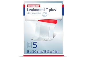 BSN MEDICAL Leukomed T plus skin sensitive, 8cm x 10cm, 5 pezzi