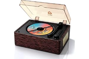 KLIM Heritage Bluetooth hem-CD-spelare med högtalare, USB, AUX, hörlursuttag, vintage träutseende