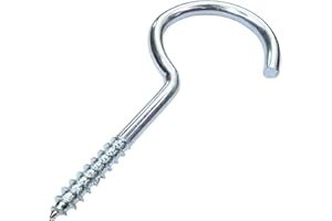 Aerzetix - Set di 20 pezzi - Gancio avvitabile per legno - Ø4.2x79mm - acciaio zincato - fai da te - strumenti di montaggio/ferramenta - C47868