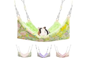 Fnaobai Amache per topi per gabbia di piccoli animali domestici, accessori per animali domestici, da appendere, calda amaca letto in morbido peluche per criceti, porcellini d'India, cincillà, furetti,