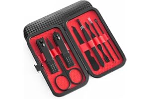 NXPUXP 8-in-1 Manicure Set, Nail Care Set, Everyday Nail Scissors Set, Nail Set with Case, Nail Case for Women and Men, Fingernail Care Set for Travel