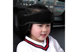 FREESOO Reposacabezas Soporte Cabeza Sujeta Cabezas Coche para Niños Infantil Bebe Seguridad Cinturón de Sujeción Correa Ajustable para Asiento de Coche Cómoda Posicionador Cabeza