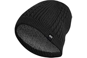 Bonnet Unisexe Hiver StyleBREAKER - Maille Fine Double Bord - Taille Unique Jusqu'à 58cm