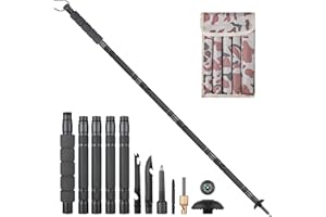 Golden Bird Bâtons de Randonnée de Survie 12-en-1 Bâtons de Trekking multifonctionnels Baton de Marche