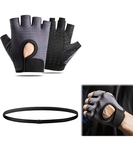 Gants De Fitness Antidérapants - 1 Paire Unisexe - En Caoutchouc Respirant - Pour Musculation, Tractions, Cross-training - Protection Des Paumes