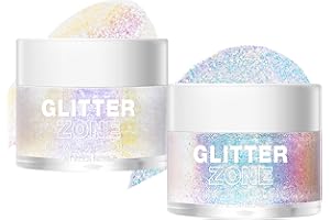 RUIBAVYA Paillettes Visage 40ml Glitter Body Gel Maquillage Festival Paillette pour Cheve Gel Paillettes Corps