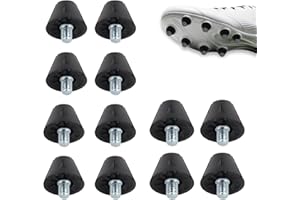 GOSKNOR Football Boot Studs, Soccer Cleats Replacement Running Spikes Rugby Soccer Shoe Studs Replacement Screw-in Plastic/Iron Spikes for Firm Surfaces Outdoor Athletic Training