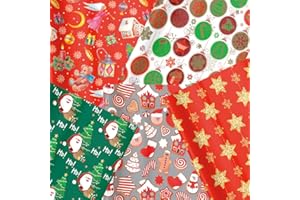 UNISHOP Set de 5 Rollos de Papel de Regalo, 70x200cm/ Unidad, Papel para Envolver de Navidad, Infantil, Dibujos (Navidad)