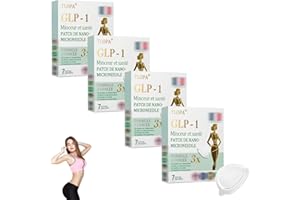 SUNCY TLOPA Patch Minceur & Santé NANOMICRONEEDLE Tirzépatide-NIDDK, TLOPA Patchs Minceur,Réduction de la Graisse Abdominale et de la Taille, Anti-Cellulite Convient à tous (4 Pièces)