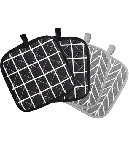 6 Presine Da Cucina Quadrate 17x17 Cm - Isolate, Appendibili, Per Forno E Barbecue - Foto 9